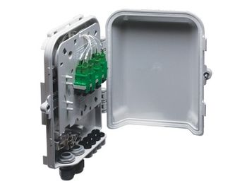 8 Port Fiber Distribution Box Sambatan Mekanis Dengan 2 Port Inlet
