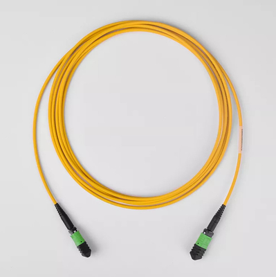 Male Female 8 / 12 / 24 Cores MPO Patch Cord Optical Fiber APC UPC Jumper