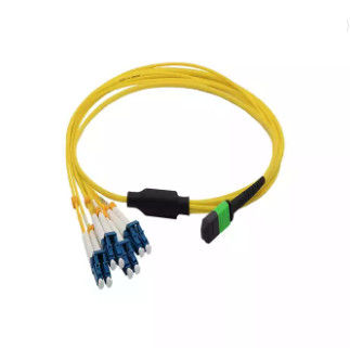 Kabel MTP MPO berkualitas tinggi MPO / MTP-LC Fiber optic trunk Patch Cord