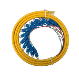 Bundle Fiber Optic Pigtails dengan konektor FC / SC / LC, panjangnya disesuaikan