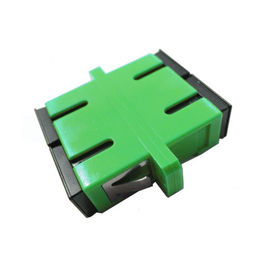 Rendah Penyisipan Rugi SC / APC SM DX Fiber Optic Cable Adapter Dengan Flange