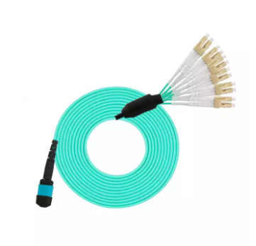 MPO UPC Ke LC APC MPO Fiber Optic Patch Cord 12 Core