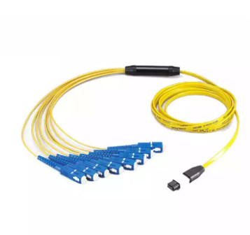 12 Core MTP / MPO - Kabel Patch SM SM Digunakan Di Dalam Kotak Modul
