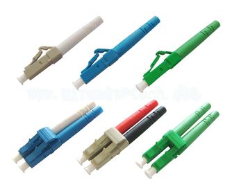 LC apc upc Fiber Optic Connector singlemode multimode warna biru krem ​​hijau