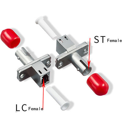 Simplex LC to ST Fiber Optic Coupler