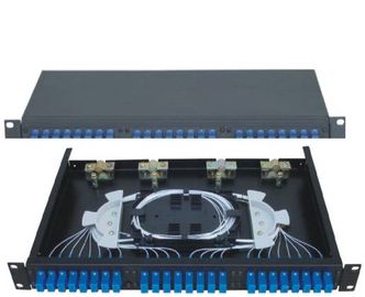 19&#39;&#39;Standard Struktur SC24 Rack-Mounted Fiber Optic Patch Panel Terminal Box